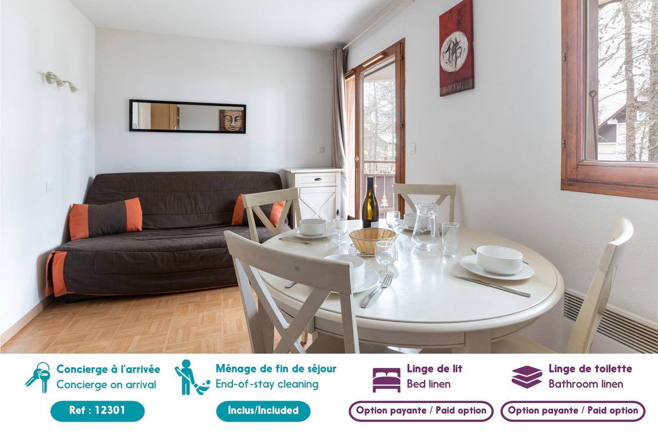 Apartamento entero, La Joue du Loup, apartamento para 4, balcón in La Joue du Loup, Dévoluy (comuna)