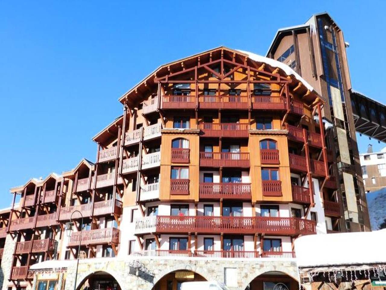 Geheel appartement, Appartement in Savoyaardse stijl vlakbij de skipistes in Val Thorens, Les Trois Vallées
