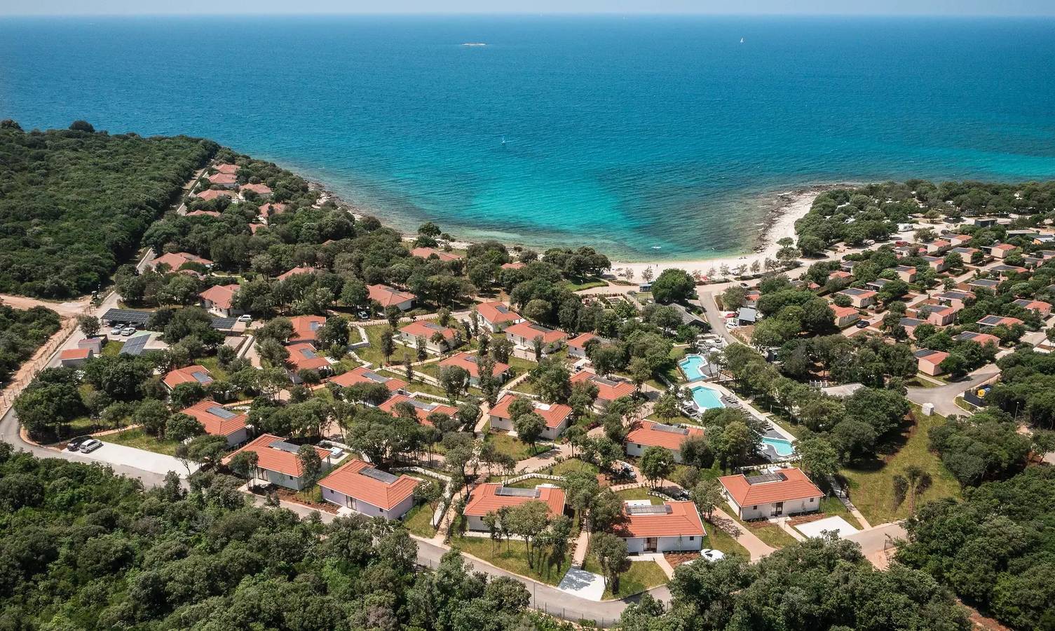 Mobil Home Deluxe 2 Schlafzimmer 6 Personen Gartenansicht in Rovinj Riviera, Bale