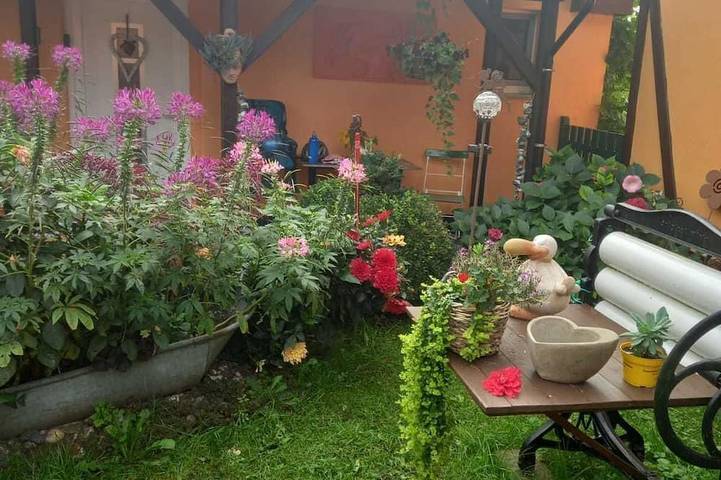 Bungalow für 3 Personen, mit Garten