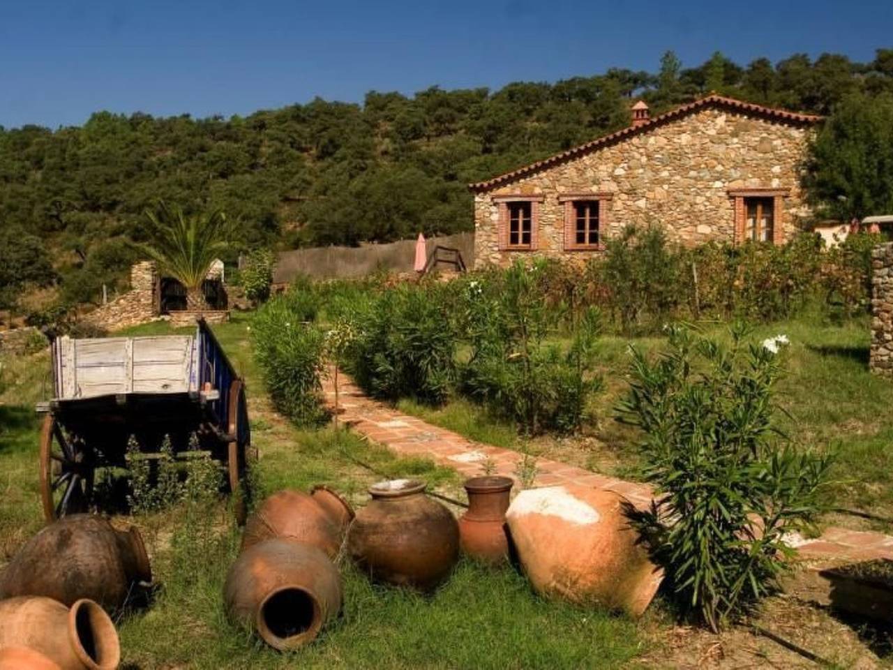 Schönes Steinhaus El Aquila in Alájar, Sierra de Aracena y Picos de Aroche