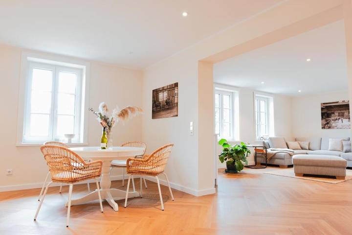 Ferienwohnung für 4 Personen, mit Terrasse und Garten sowie Ausblick in Osterwieck