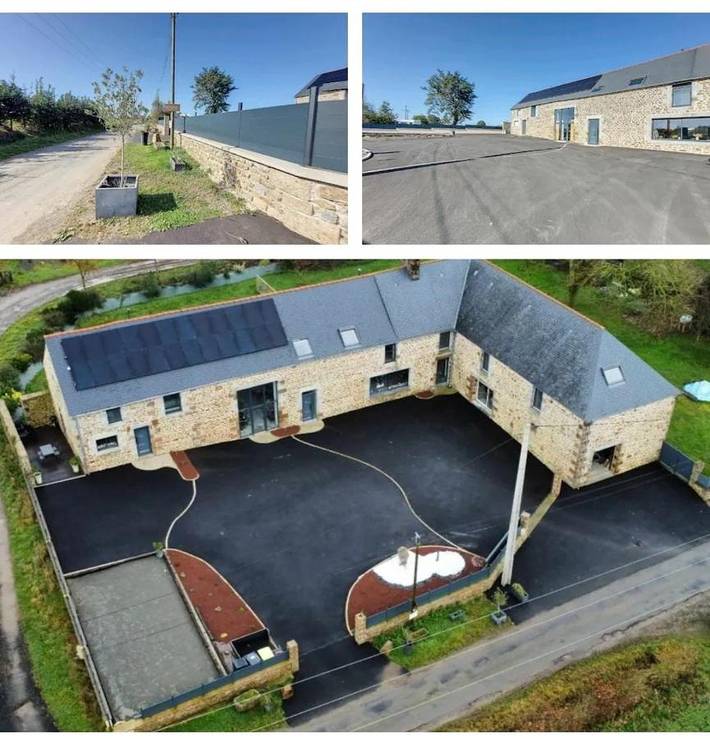 Location de vacances pour 14 personnes, avec Jacuzzi et Terrasse ainsi que Jardin et Sauna dans La Selle-en-Coglès