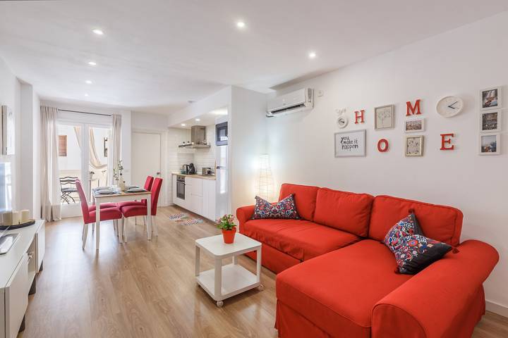 Ganze Wohnung, Zentrale Ferienwohnung "Aire del Mar" mit Terrasse, Klimaanlage und Wlan in Port de Pollença, Pollença
