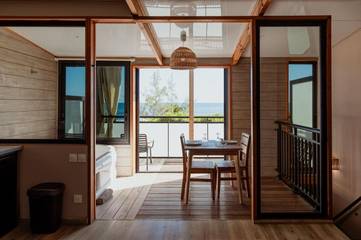 Gîte pour 3 personnes, avec balcon et jacuzzi à Les Trois-Bassins