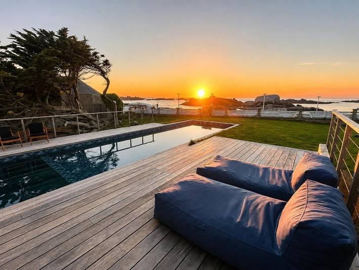 Location de vacances pour 2 personnes, avec Terrasse ainsi que Jardin et Piscine dans Coz-Pors - 4