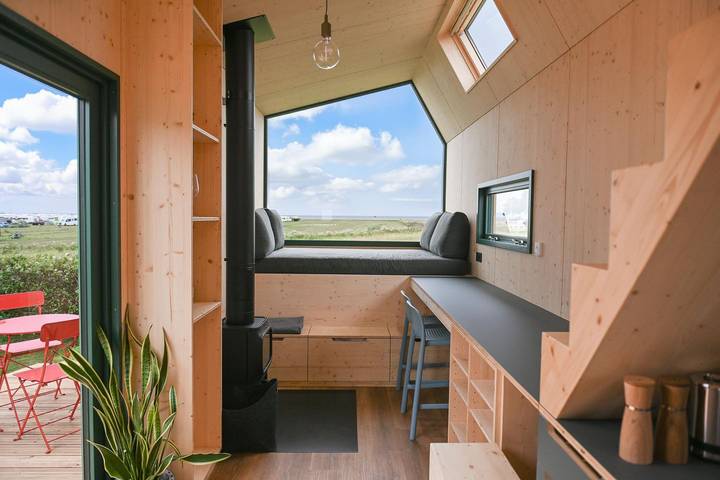 Ferienhaus mit Meerblick für 6 Personen, mit Ausblick und Terrasse sowie Sauna in Schillig - 3