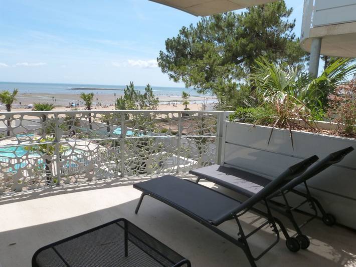 Appartement de vacances pour 6 personnes, avec piscine ainsi que jacuzzi et balcon à La Tranche-sur-Mer