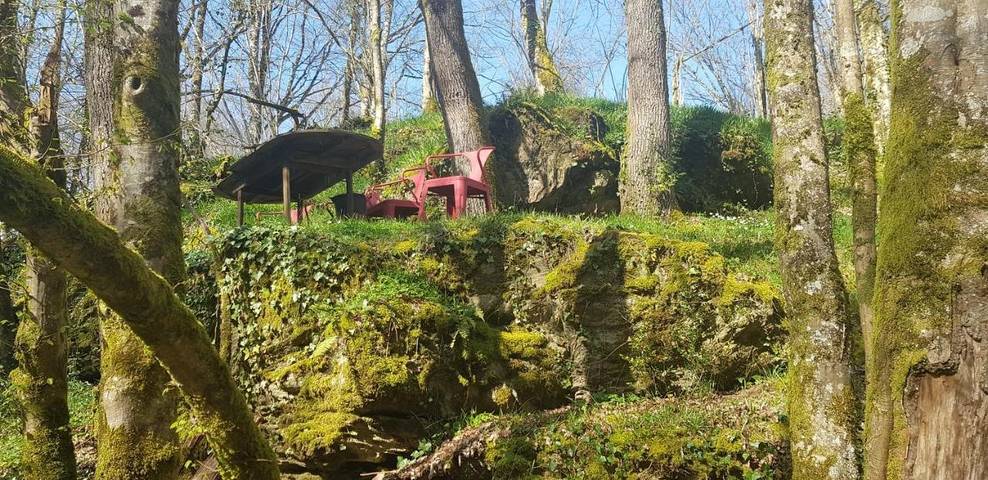 Maison de campagne pour 3 personnes, avec piscine ainsi que vue et jardin dans Gorre - 4