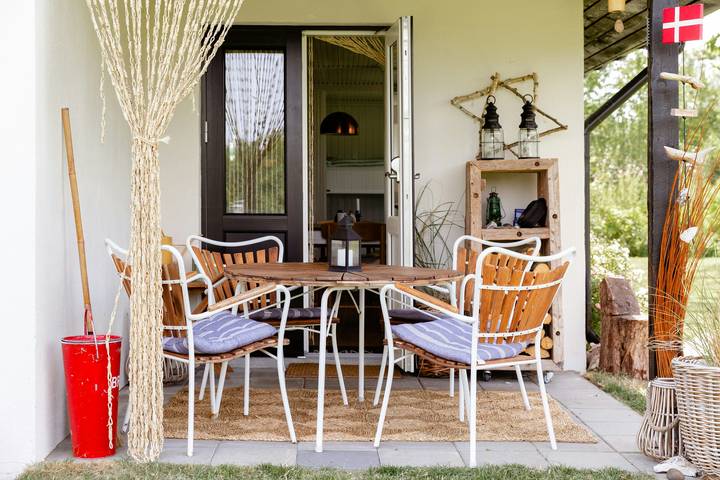 Chalet für 5 Personen, mit Terrasse auf Seeland