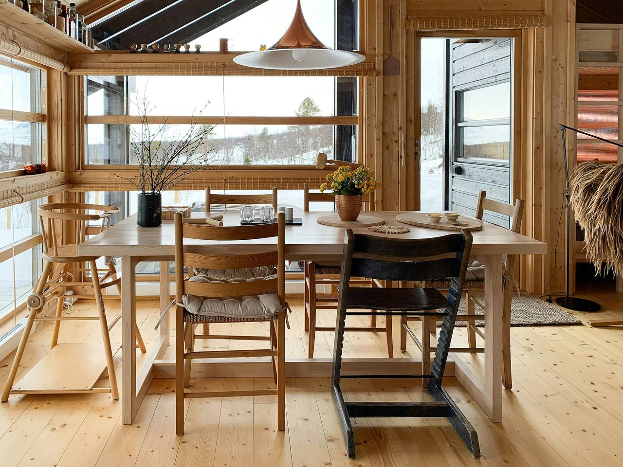 Moderne Hütte mit Blick auf Hallingskarvet in Ål