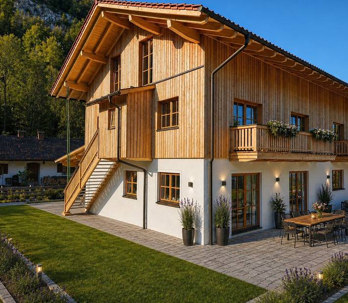 Ferienwohnung für 2 Personen, mit Balkon in Ruhpolding