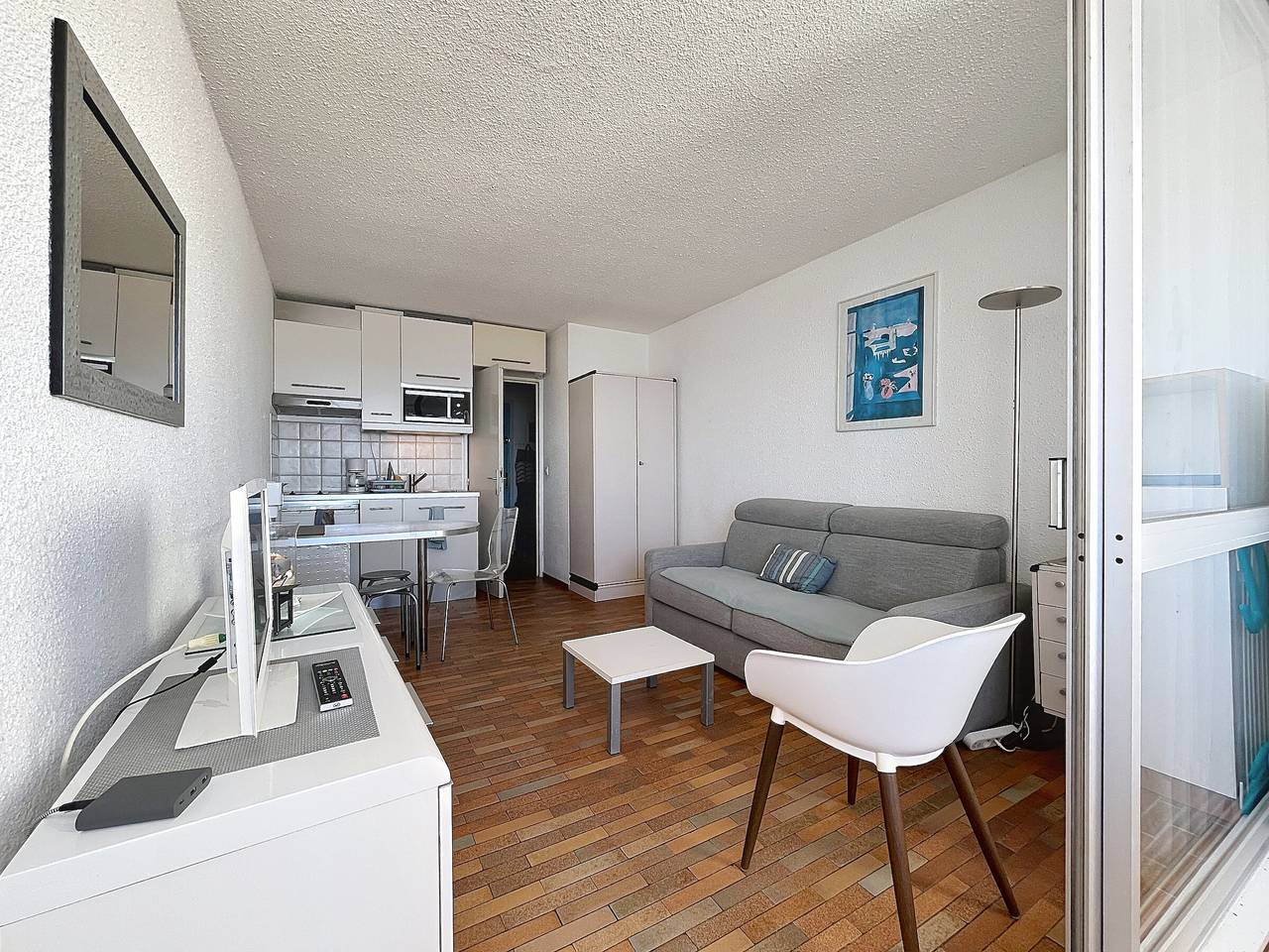 Appartement entier, Studio cabine face mer avec parking privé - 3 couchages in Carnon-Plage, Mauguio