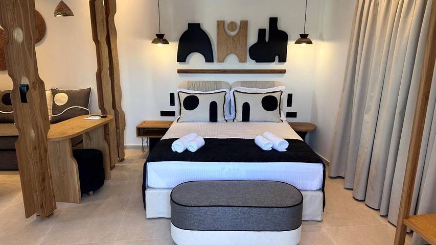 Apartment for 4 people, with view and balcony in Milos