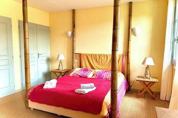 Cottage pour 8 personnes, avec jardin et piscine à Estadens