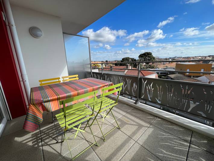 Location de vacances pour 4 personnes, avec balcon aux Les Sables-d'Olonne