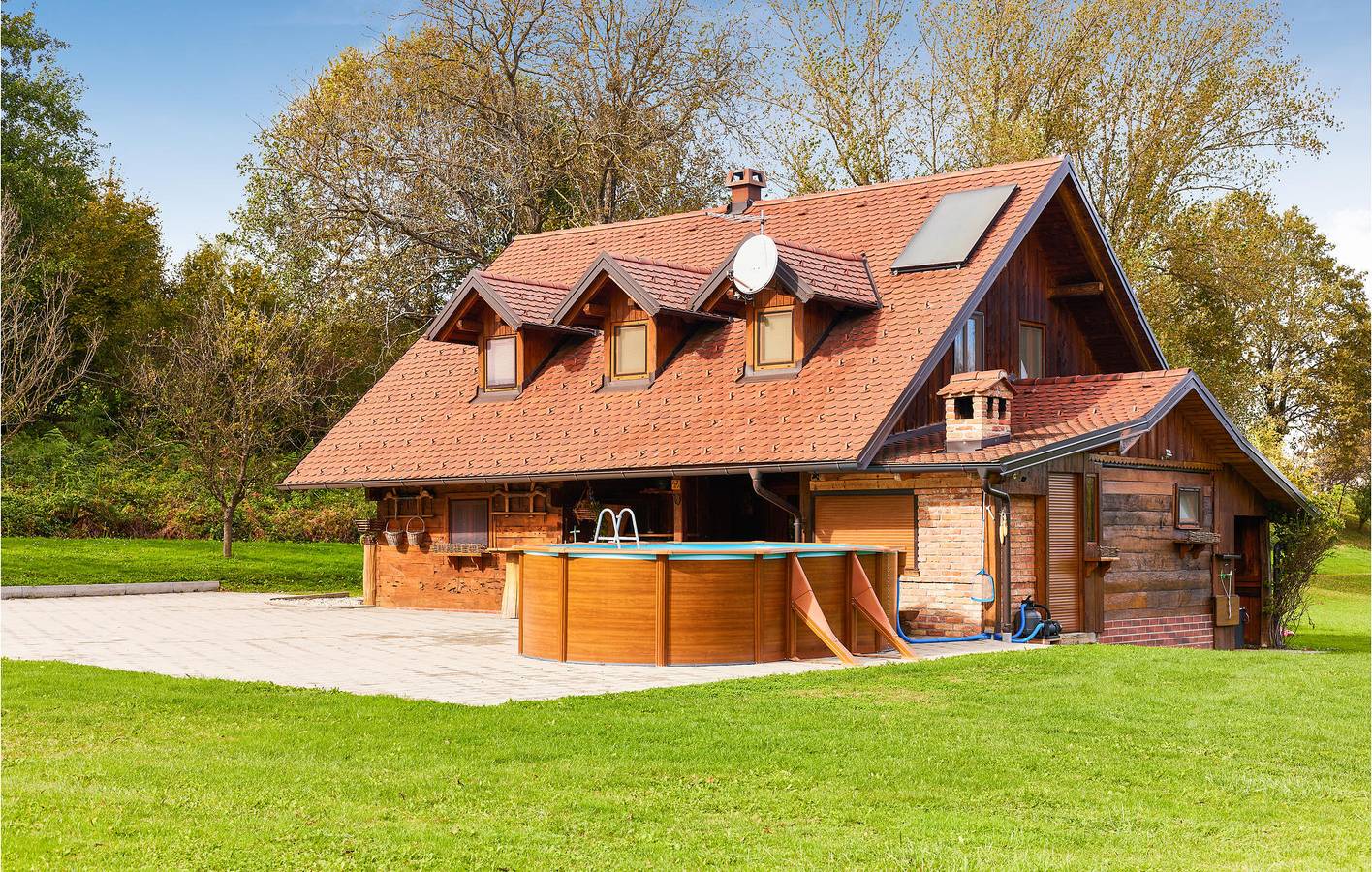 Reizende 1-Zimmer-Wohnung mit Pool und Terrasse in der Nähe von Donja Stubica in Krapina-Zagorje
