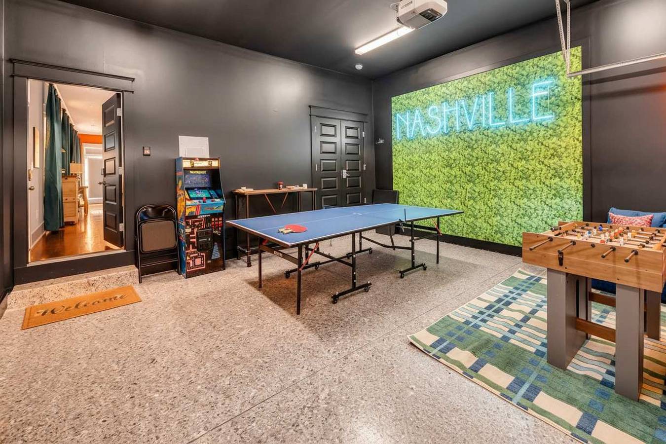 Game Room Balcony Backyard Near Downtown Nash in Nashville, Tennessee