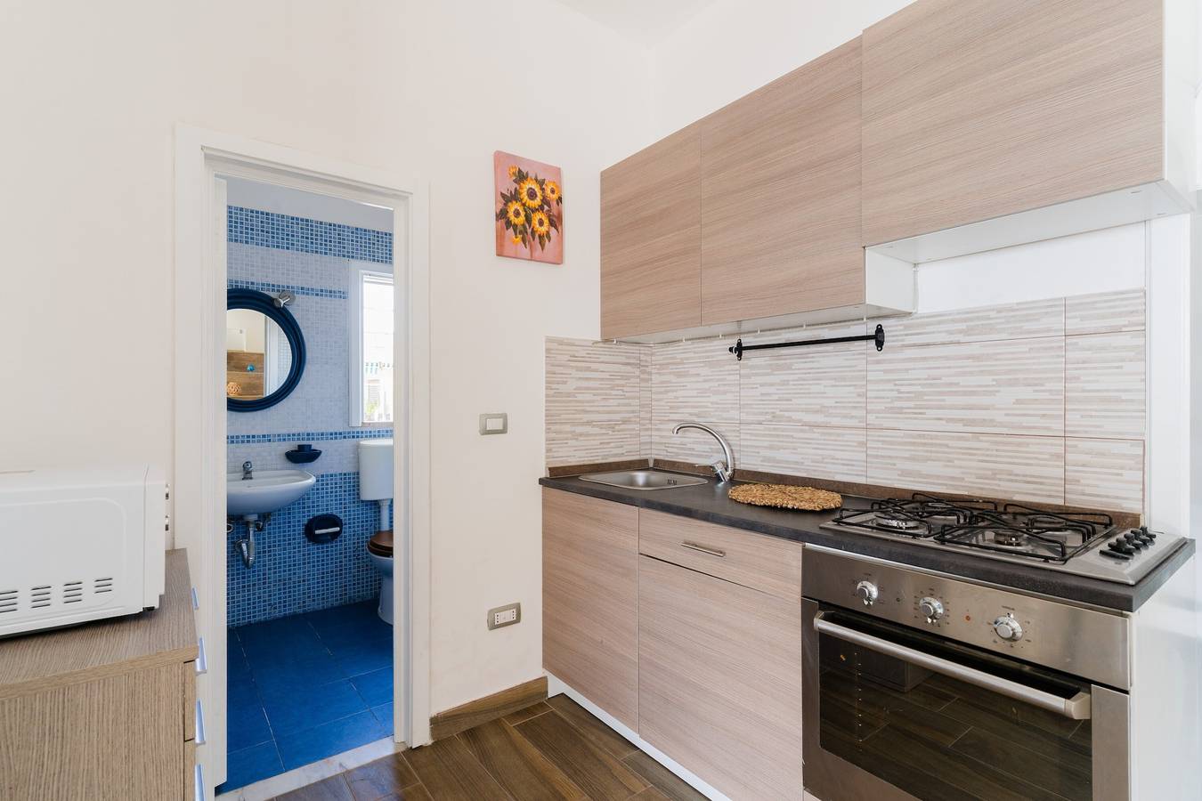 Ferienhaus 'Azzurra' mit Meerblick, Wlan und Klimaanlage in Torre Dell'orso, Lecce Provinz