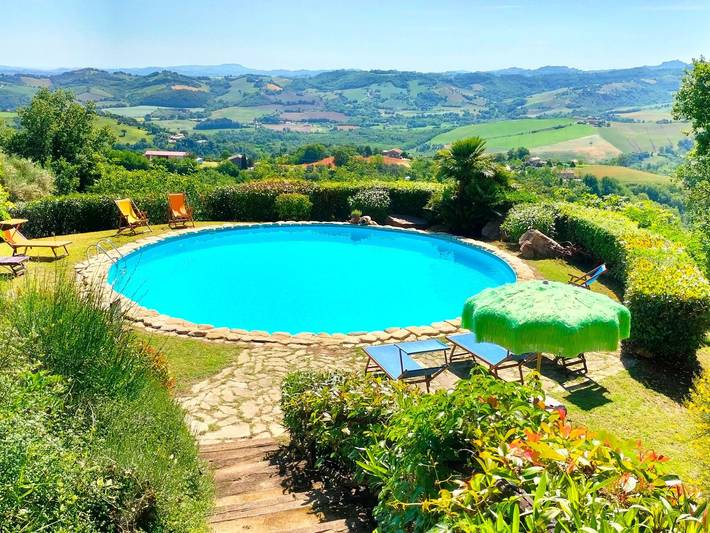 Ferienwohnung für 6 Personen, mit Garten und Pool, mit Haustier in Penna San Giovanni