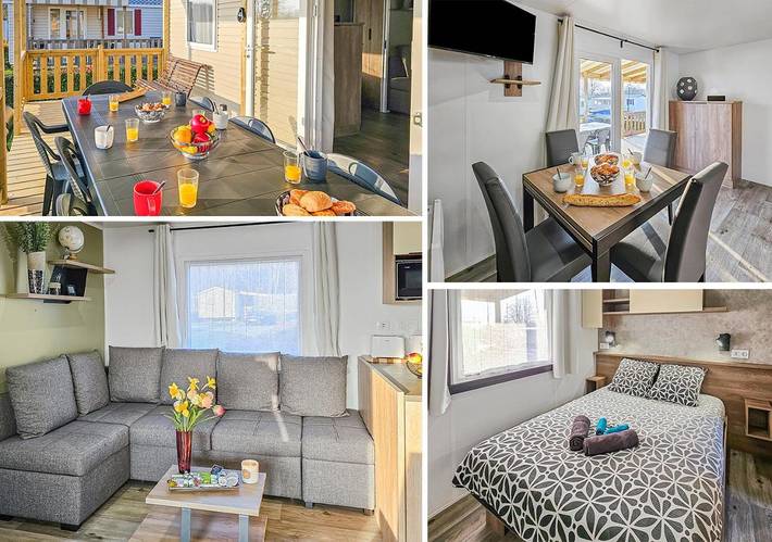 Location de vacances pour 6 personnes, avec jacuzzi ainsi que piscine et jardin à Litteau - 4