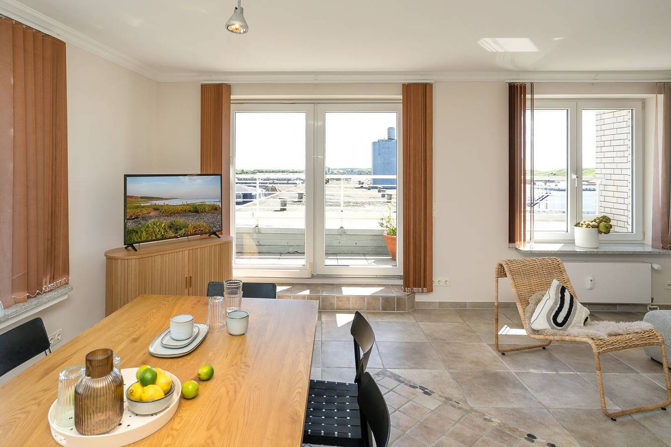 Ganze Wohnung, Penthouse für 7 Pers. mit einzigartigem Blick über Sylt, Terrasse, Stellplatz. in Westerland, Sylt (Gemeinde)