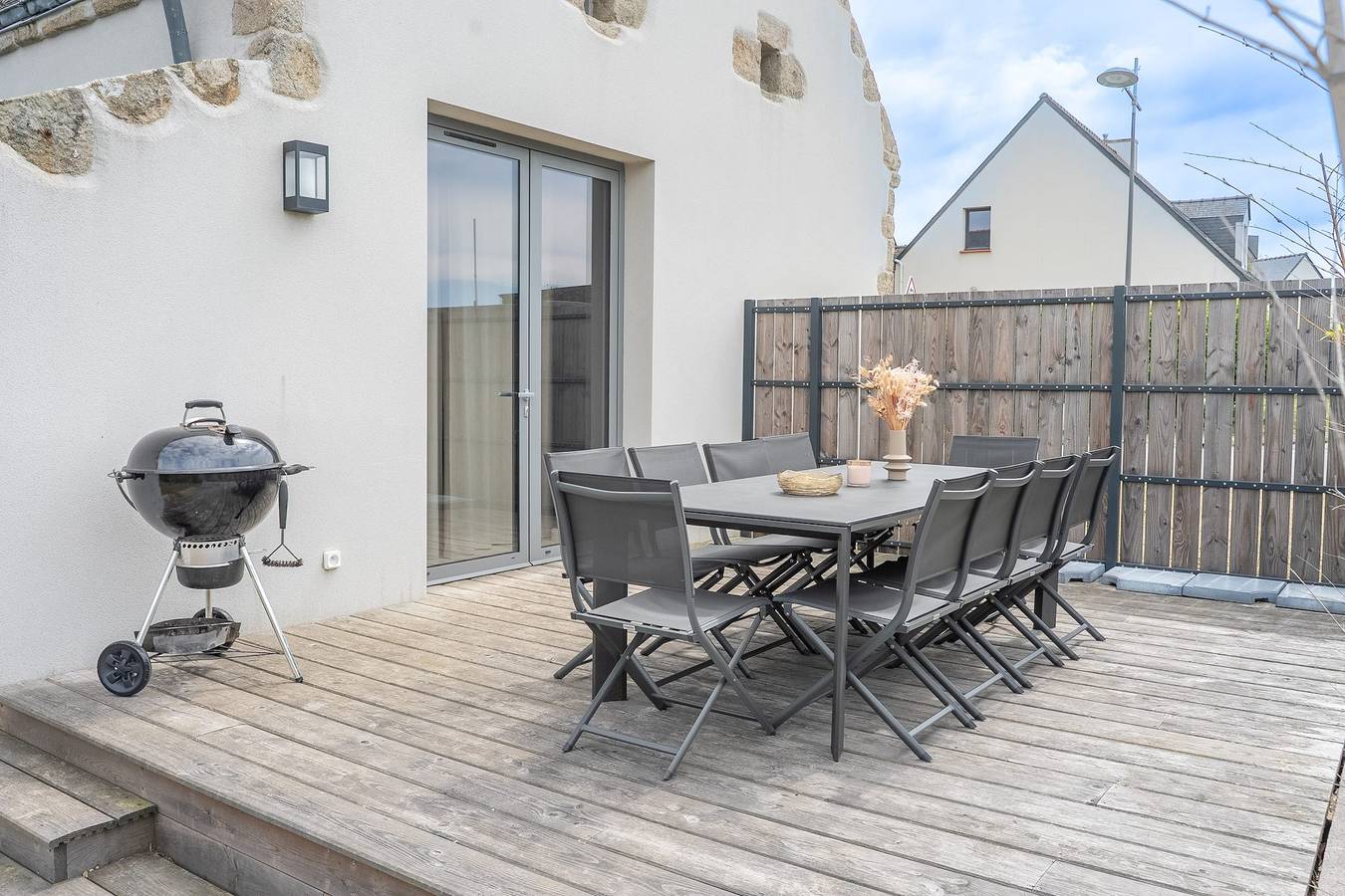 Casa de vacaciones para 13 personas con balcón in Plouhinec (Morbihan), Côte des Mégalithes