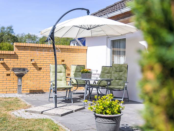 Ferienhaus für 4 Personen, mit Terrasse und Garten
