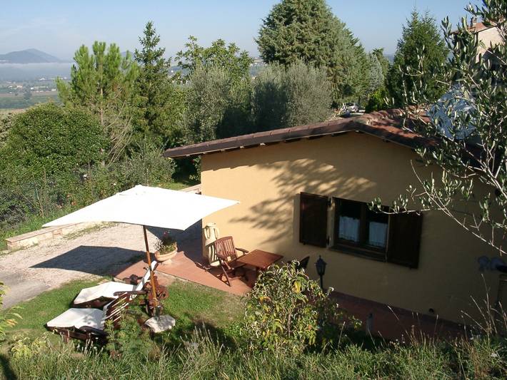 Agriturismo per 4 persone, con Balcone/Terrazza e Giardino nonché Panorama a Perugia