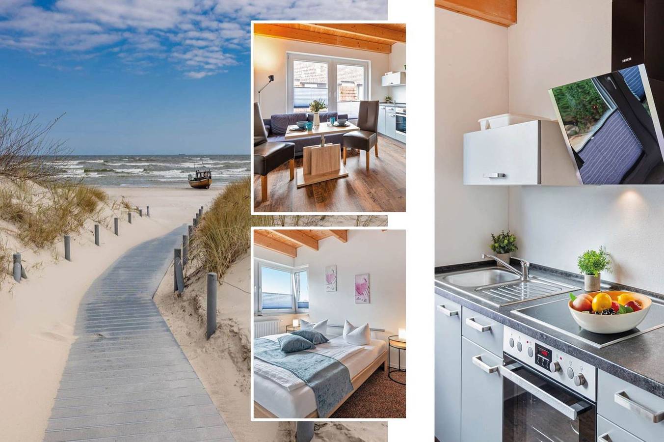 Ganze Wohnung, Moderne Ferienwohnung mit Garten – strandnah und ideal für zwei Personen in Koserow, Bernsteinbäder