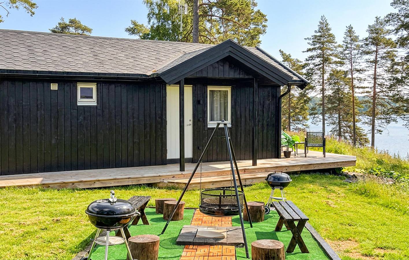 Ferienhaus für 2 Personen mit Seeblick in Dalslands Kanal