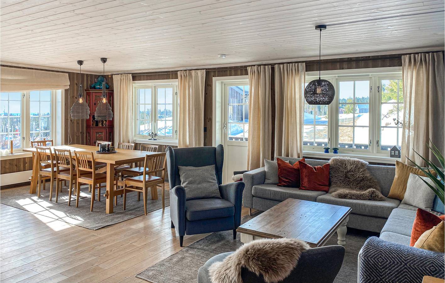 Ferienhaus für 10 Personen mit Sauna in Sjusjoen, Ringsaker