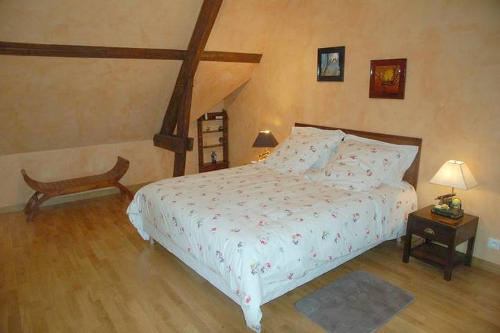 Location de vacances pour 3 personnes, avec vue ainsi que piscine et jardin à Francueil - 4