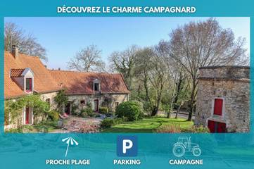 Location de vacances pour 8 personnes, avec jardin et vue à Wimille