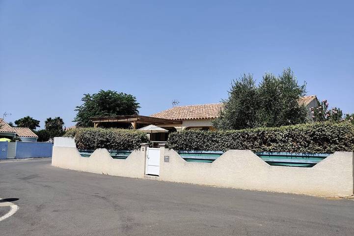 Hübsche einstöckige Villa mit privatem und sicherem Pool 10 km von den Stränden entfernt in Pomérols, Mittelmeerküste (Frankreich)