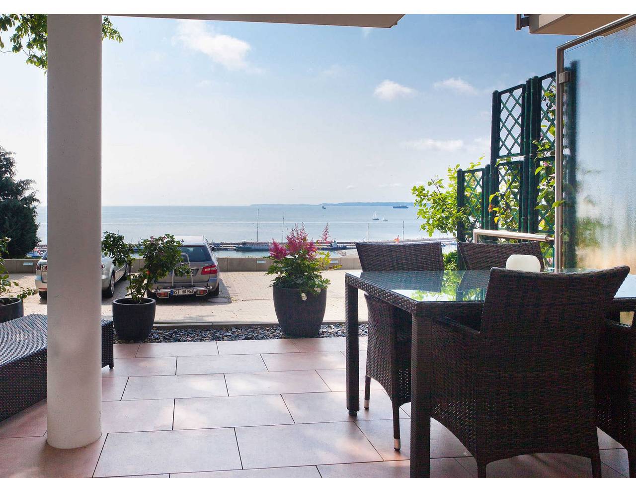 Ganze Ferienwohnung, Villa Friede-Marie - App. Hannah  *Hafen-Ostsee-Blick* in Sassnitz, Nationalpark Jasmund