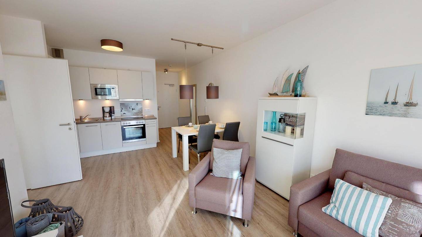 Ganze Wohnung, Schöner geht´s nicht! Ferienapartmentd-03 an der Ostsee für 4 Personen im Südkap in Südstrand Pelzerhaken, Ostholstein