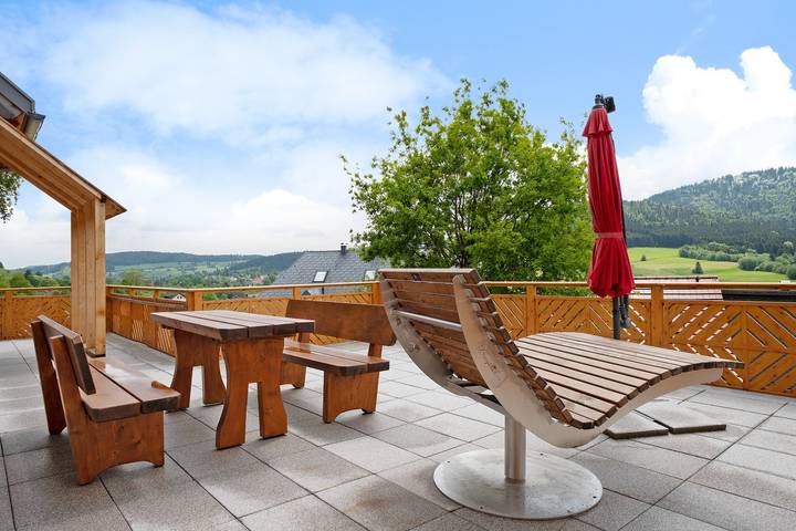 Ferienhaus für 6 Personen, mit Balkon