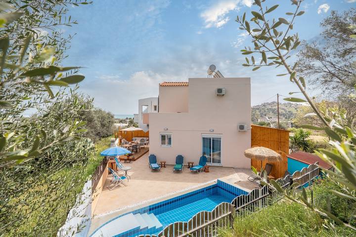 Villa für 6 Personen, mit Balkon und Garten auf Rhodos
