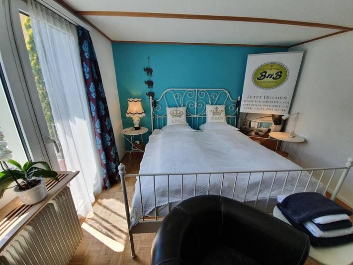 Ferienwohnung für 4 Personen, mit Terrasse und Ausblick in Landquart