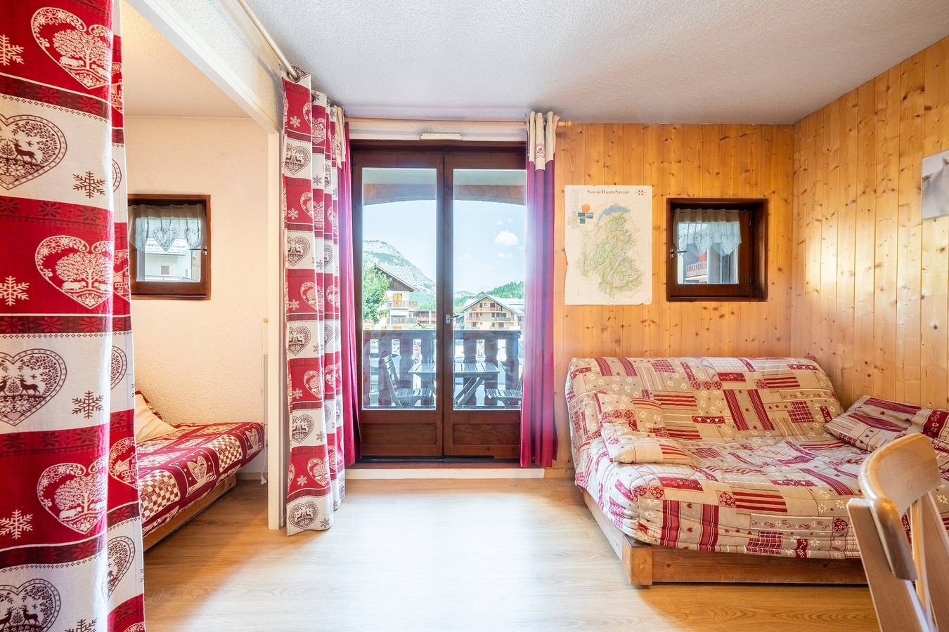 Appartement entier, Appartement 'Joli Appt 2 Centre Village Valloire' avec vue sur les montagnes, balcon et Wi-Fi in Valloire, Région de Saint-Jean-de-Maurienne