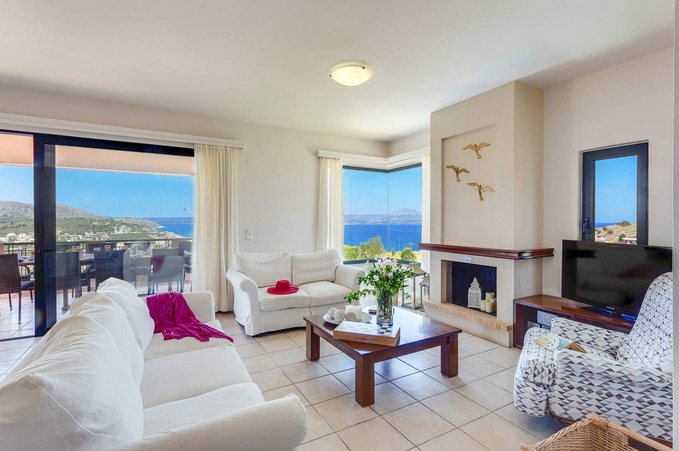 Villa für 12 Personen mit Garten in Kalyves, Chania und Umgebung