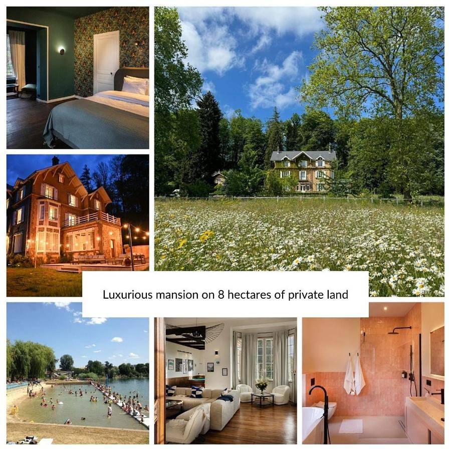 Private Oasis: Luxe 20-guest Estate, Jacuzzi, 8 Ha in Rubécourt-et-Lamécourt, Bazeilles