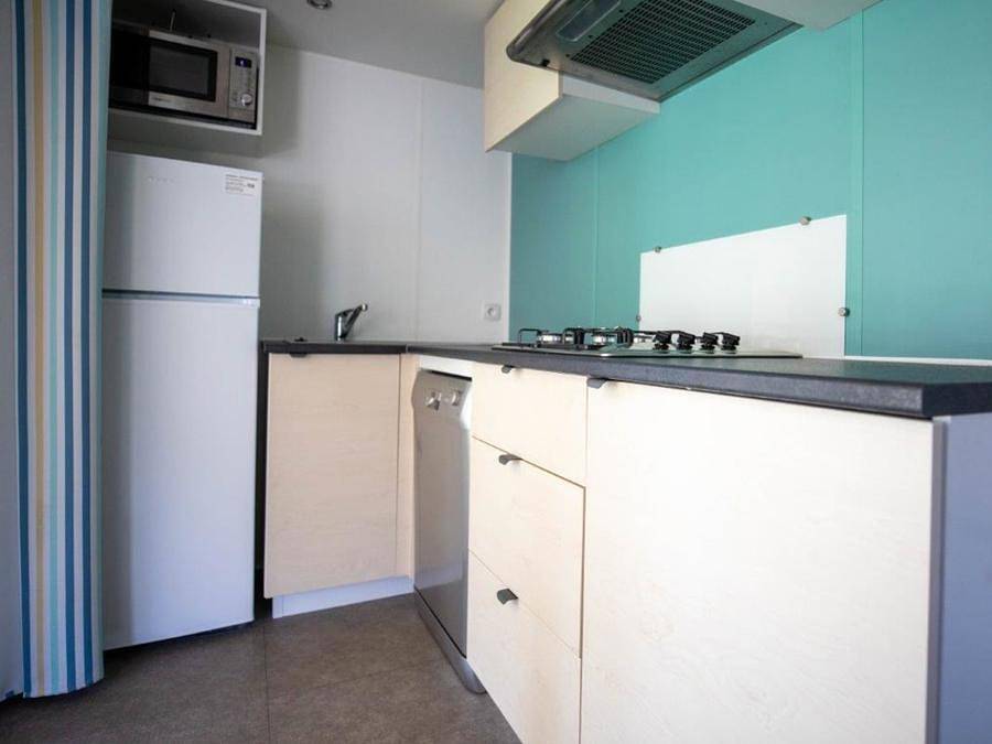 Camping Rcn Belledonne - Chalet 4 personen - Kachel in Le Bourg-d'Oisans, Nationalpark Écrins