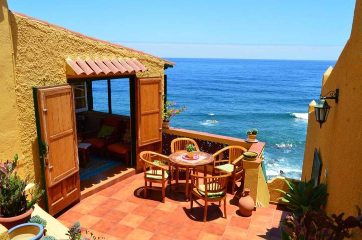 Ferienhaus für 4 Personen, mit Balkon und Terrasse sowie Garten und Ausblick in San Juan de la Rambla