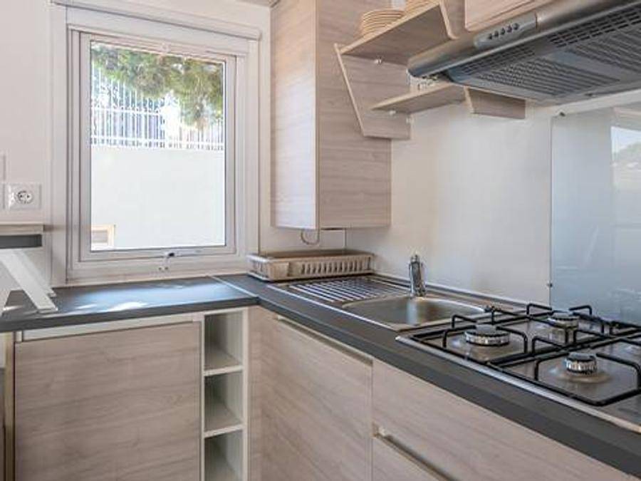 Camping Sea Green Cala Llevado  - Mobilhome 6 personas - Confort | 3 Dormitorios | 6 Pers | Terraza elevada | 1 Baño | Aire acondicionado in Santa Maria de Llorell, Tossa de Mar