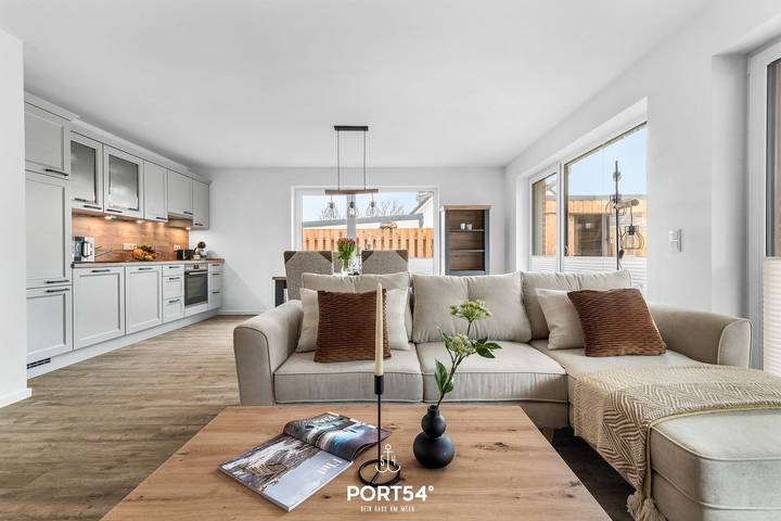 Ferienwohnung für 4 Personen, mit Terrasse und Garten sowie Ausblick in Westerdeichstrich