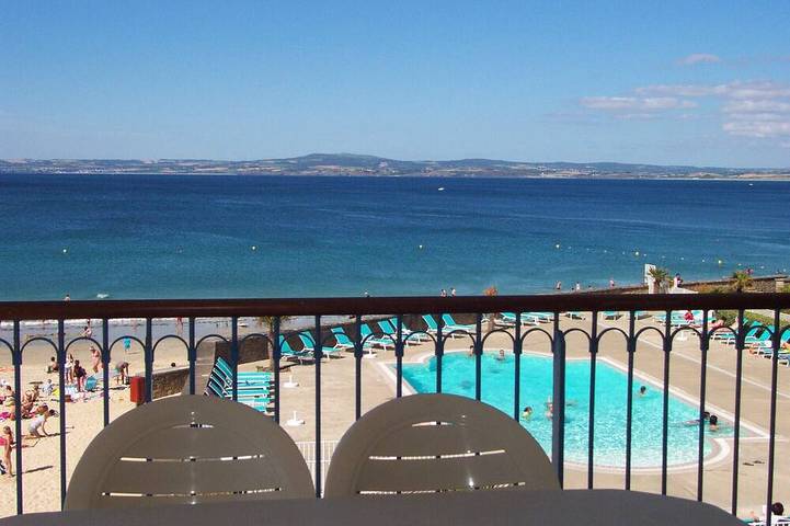 Gîte pour 6 personnes, avec balcon et piscine dans Plage des Sables Blancs (Douarnenez)