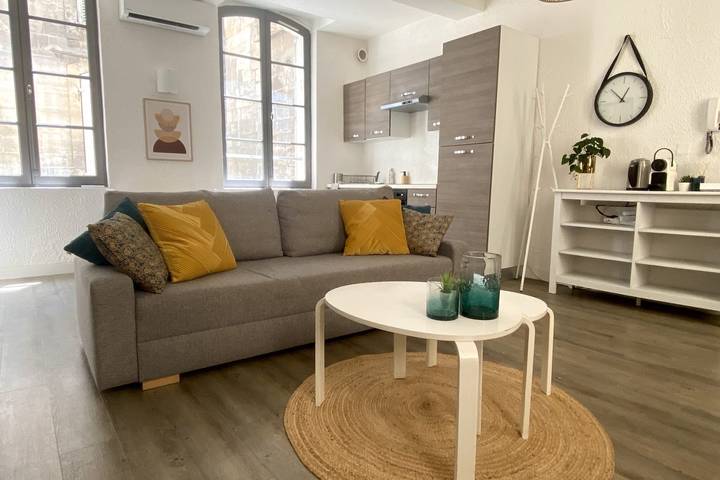 Studio pour 4 personnes, avec jardin, adapté aux familles à Avignon