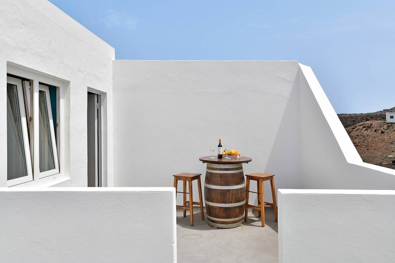 Apartamento entero, Casa de vacaciones "Viviendas El Pescador - Timón" con vistas al mar, terraza privada y Wi-Fi in El Golfo, Parque Nacional de Timanfaya